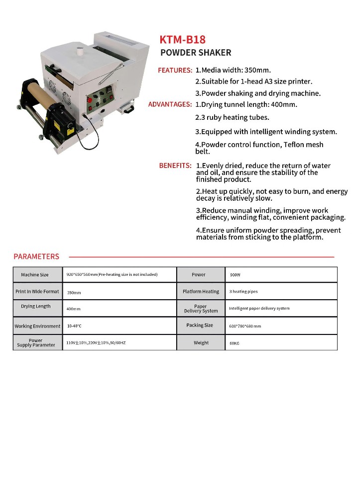 Powder Shaker KTM-B18