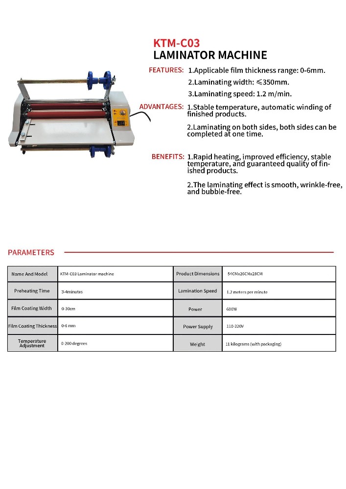 Laminator Machine KTM-C03